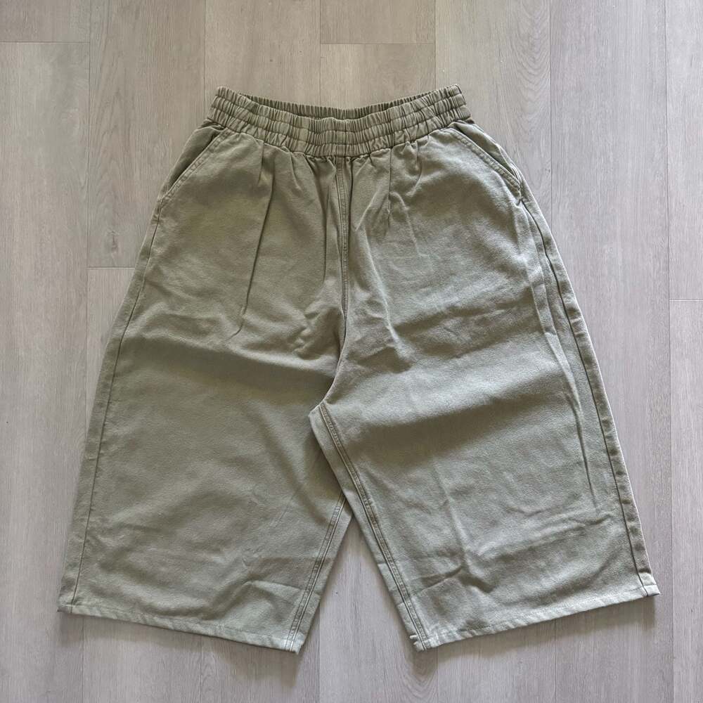 Basketcase Gallery “ELEPHANT” Canvas Cut Off Shorts Olive Size 32 SOLD OUT